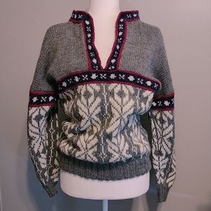 Handmade Nordic Chunky Wool Sweater